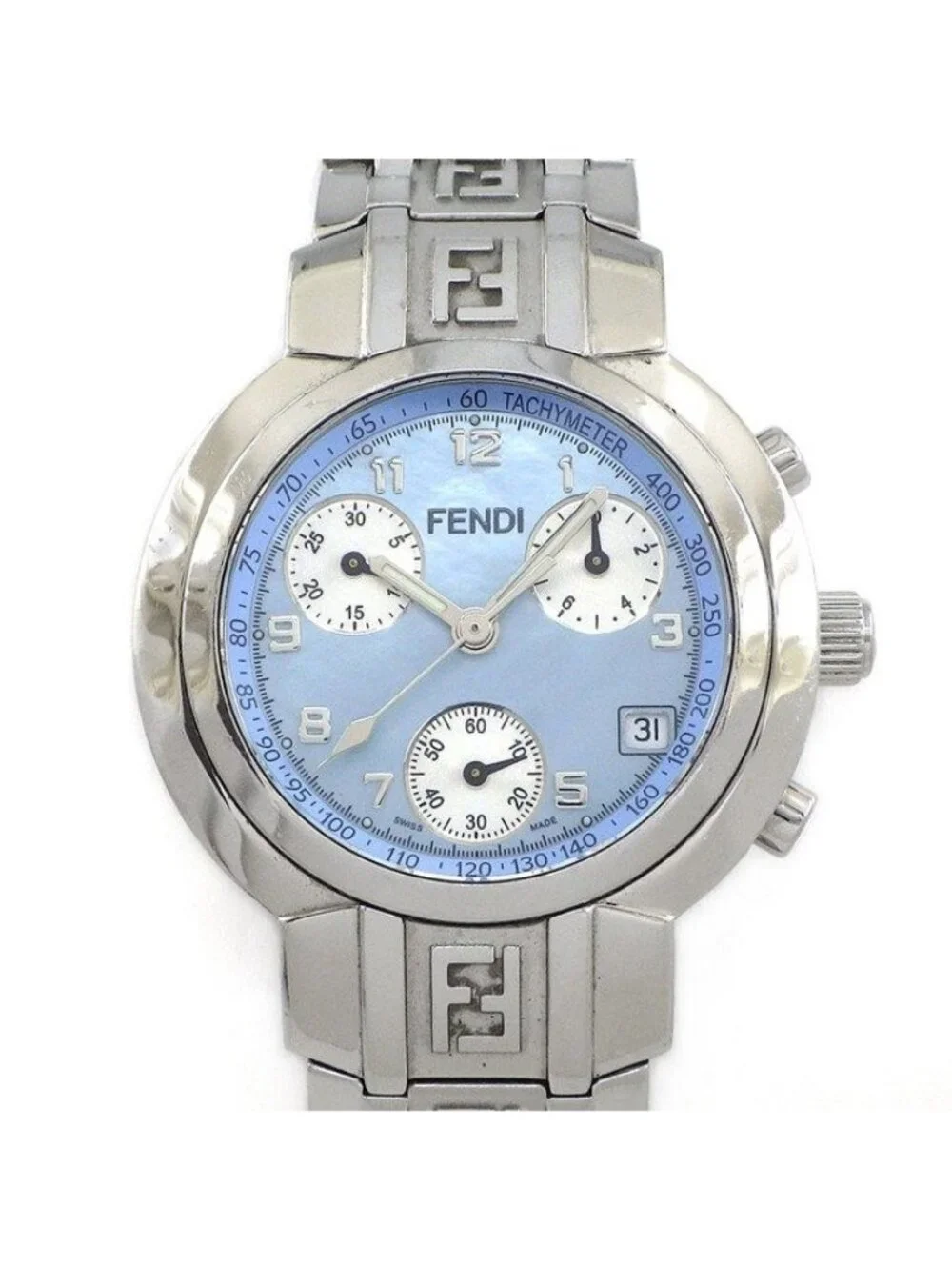 Fendi Watch Orologi Date Chronograph Tachymeter Small Second Luminous Index